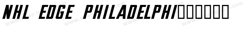 NHL Edge Philadelphi字体转换